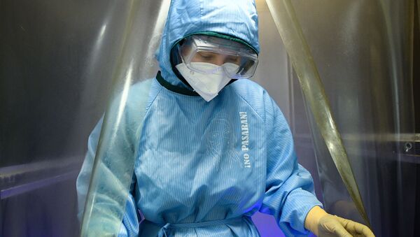 Nhân viên y tế tại bệnh viện mang tên Filatov ở Moskva - Sputnik Việt Nam