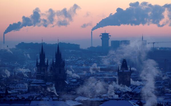 Cảnh mùa đông Prague nhìn từ trên không, Cộng hòa Séc - Sputnik Việt Nam