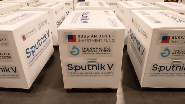Lô hàng với vắc xin Sputnik V của Nga chống covid-19 - Sputnik Việt Nam