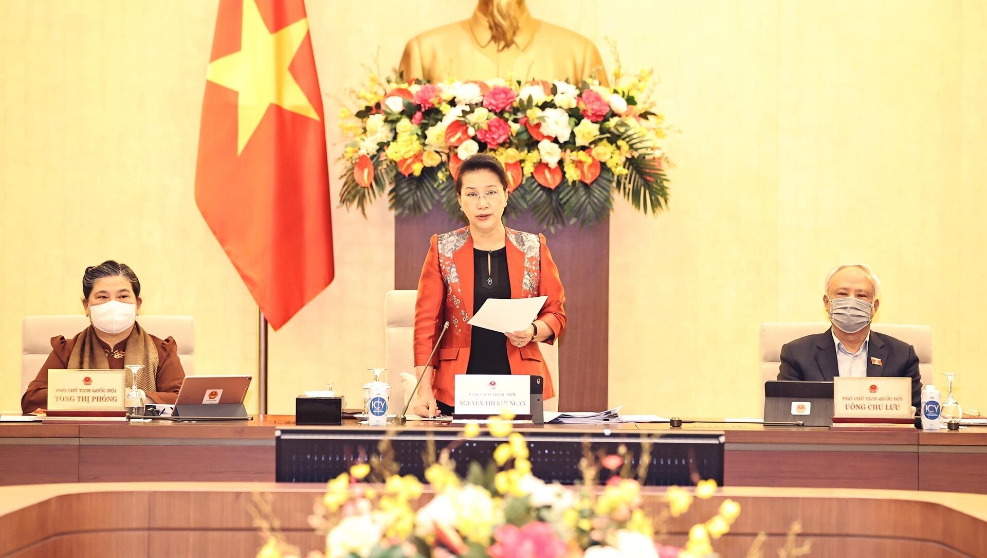 Chủ tịch Quốc hội Nguyễn Thị Kim Ngân chủ trì và phát biểu khai mạc - Sputnik Việt Nam, 1920, 22.02.2021