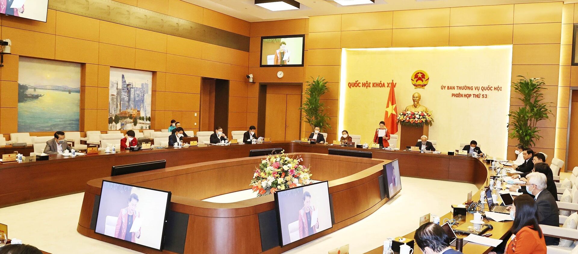 Chủ tịch Quốc hội Nguyễn Thị Kim Ngân chủ trì và phát biểu khai mạc - Sputnik Việt Nam, 1920, 23.02.2021
