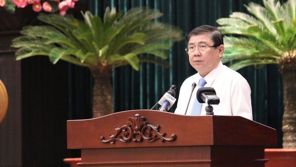 Chủ tịch UBND TP. Hồ Chí Minh Nguyễn Thành Phong phát biểu tại hội nghị. - Sputnik Việt Nam
