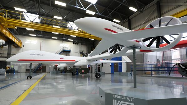 UAV trong gian hàng của khu liên hợp sản xuất công nghiệp Kronshtadt - Sputnik Việt Nam