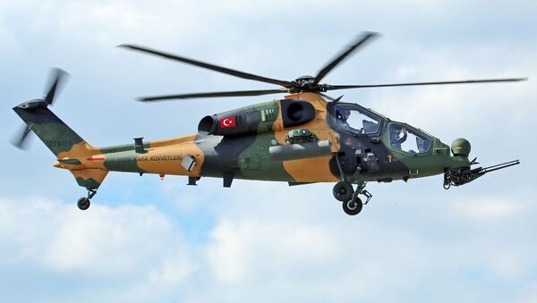 Trực thăng của quân đội Thổ Nhĩ Kỳ T129 ATAK. - Sputnik Việt Nam