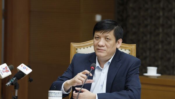 Bộ trưởng Bộ Y Tế Nguyễn Thanh Long phát biểu tại cuộc họp. - Sputnik Việt Nam