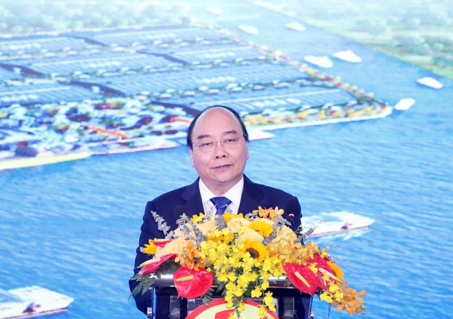 Thủ tướng dự khánh thành Khu công nghiệp Cầu cảng Phước Đông tại Long An - Sputnik Việt Nam, 1920, 21.03.2021