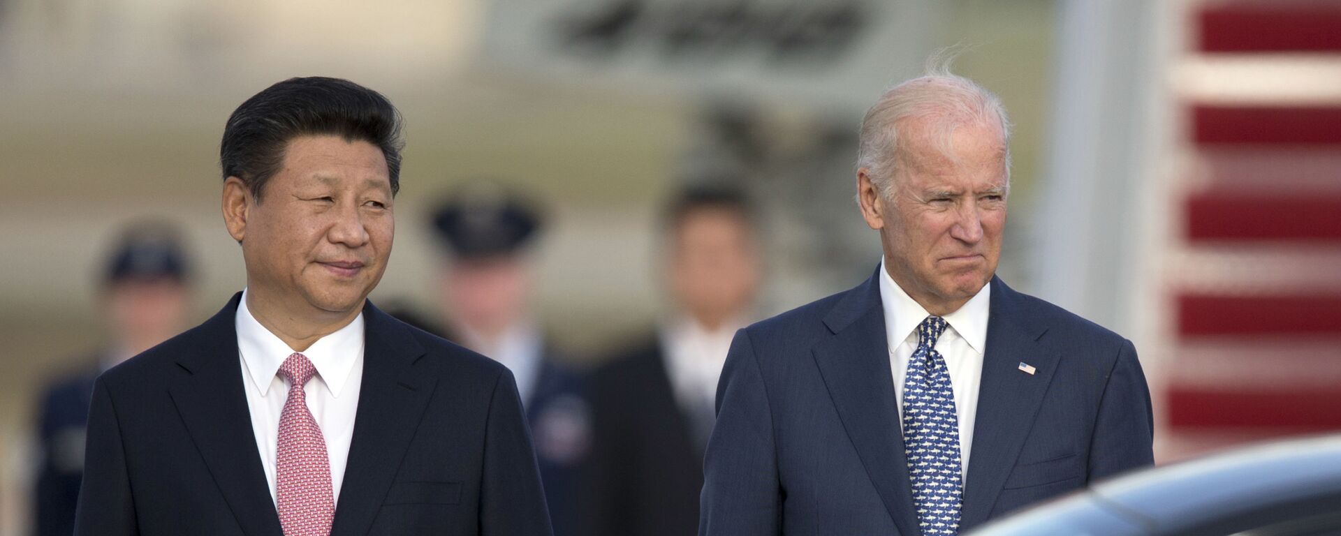 Chủ tịch nước Cộng hòa Nhân dân Trung Hoa Tập Cận Bình và Phó Tổng thống Hoa Kỳ Joe Biden tại Washington, năm 2015. - Sputnik Việt Nam, 1920, 22.03.2021