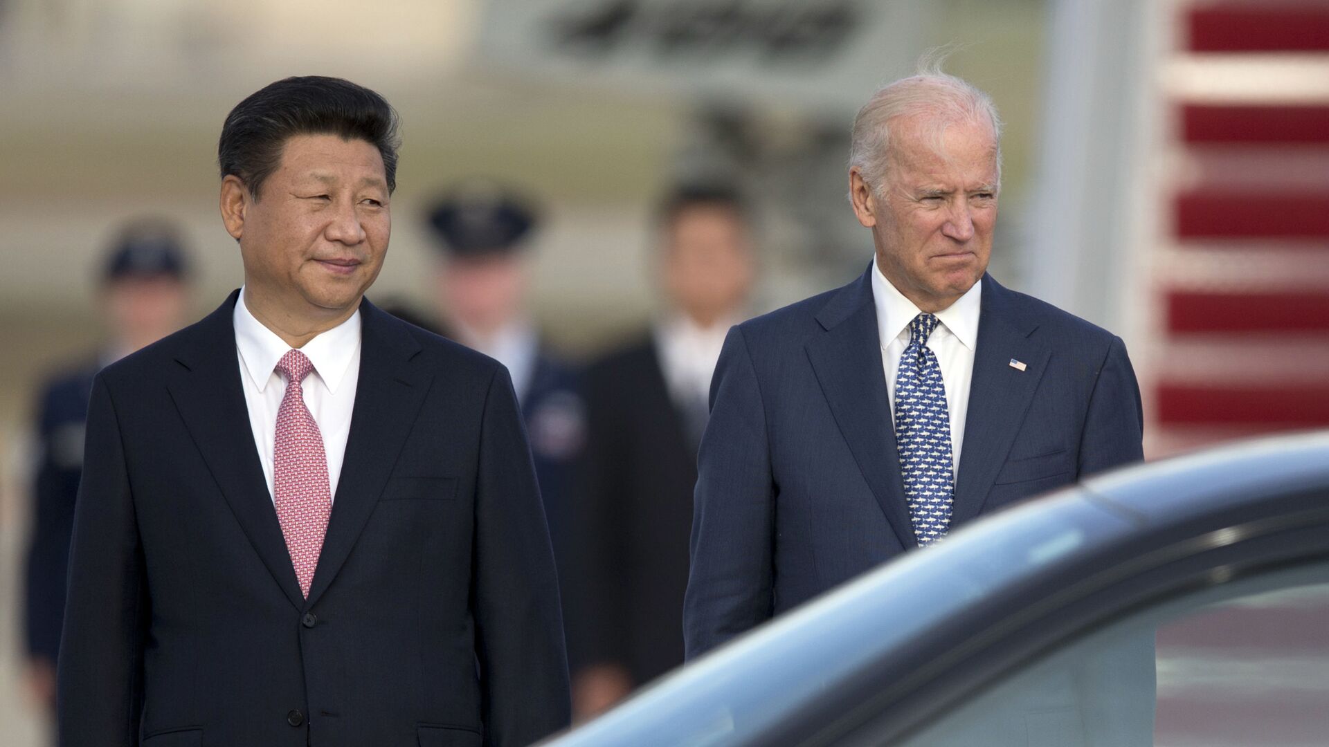 Chủ tịch nước Cộng hòa Nhân dân Trung Hoa Tập Cận Bình và Phó Tổng thống Hoa Kỳ Joe Biden tại Washington, năm 2015. - Sputnik Việt Nam, 1920, 29.05.2021