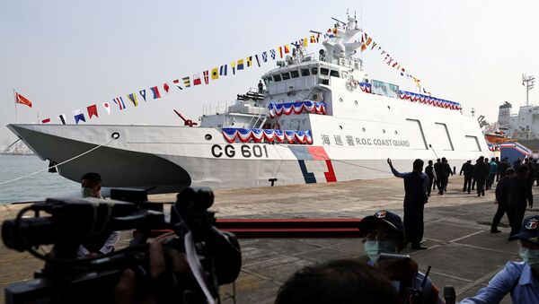 Tàu tuần tra biển Anping trong lễ hạ thủy, đưa vào vận hành tại Cao Hạm, Đài Loan. - Sputnik Việt Nam