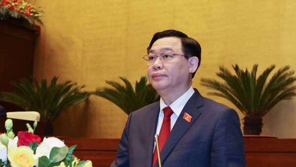 Chủ tịch Quốc hội Vương Đình Huệ phát biểu nhậm chức. - Sputnik Việt Nam