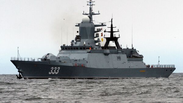 Tàu hộ tống Sovershennyy dự án 20380 ở vùng biển Vladivostok. - Sputnik Việt Nam