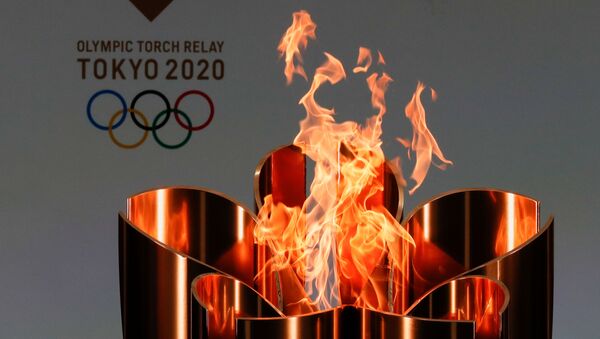 Ngọn lửa olympic của Thế vận hội Olympic ở Tokyo-2020. - Sputnik Việt Nam