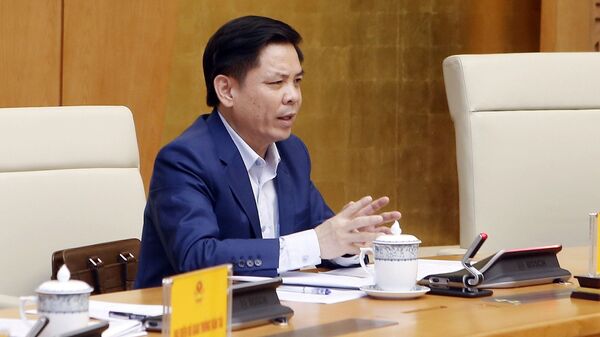Bộ trưởng Bộ Giao thông vận tải Nguyễn Văn Thể phát biểu - Sputnik Việt Nam