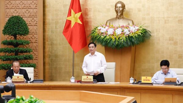 Thủ tướng Phạm Minh Chính phát biểu khai mạc phiên họp.  - Sputnik Việt Nam