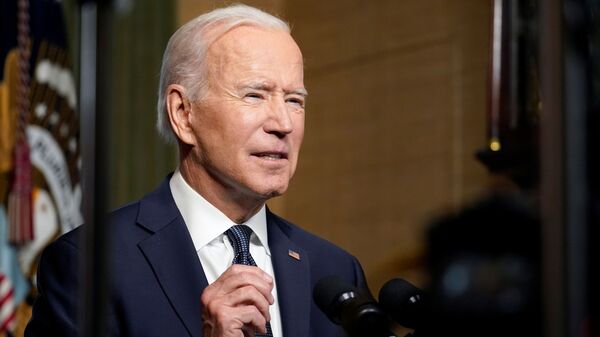 U.S. President Joe Biden leaves delivers remarks on his plan to withdraw American troops from Afghanistan, at the White House, Washington, U.S., April 14, 2021. - Sputnik Việt Nam