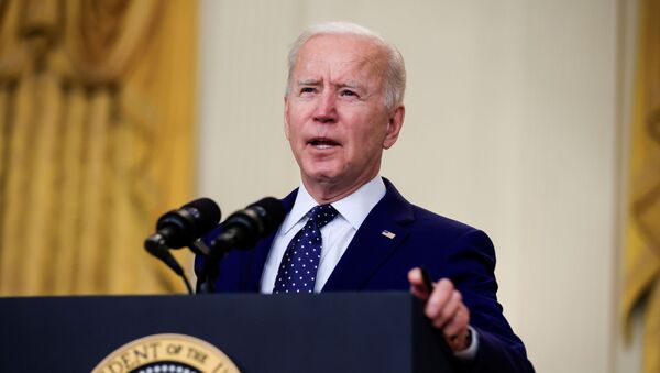 Tổng thống Hoa Kỳ Joe Biden có bài phát biểu về Nga tại Sảnh Đông của Nhà Trắng ở Washington DC, Hoa Kỳ. - Sputnik Việt Nam