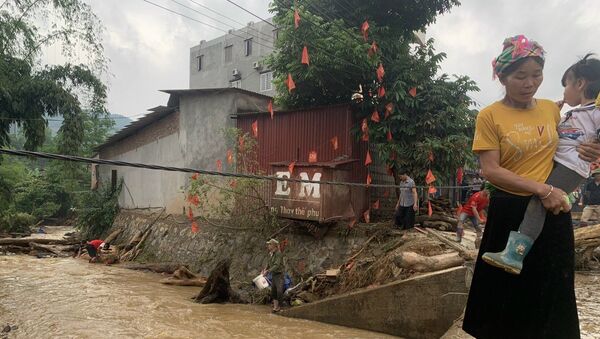 Mưa lũ gây nhiều thiệt hại tại Lào Cai. - Sputnik Việt Nam