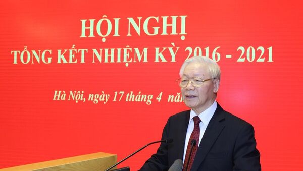 Tổng Bí thư Nguyễn Phú Trọng phát biểu tại Hội nghị. - Sputnik Việt Nam