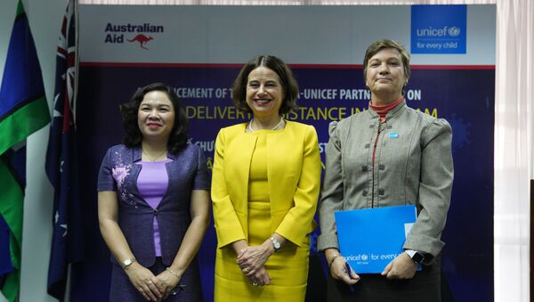 Đại diện viện dịch tễ, đại sứ austrailia và UNICEF - Sputnik Việt Nam