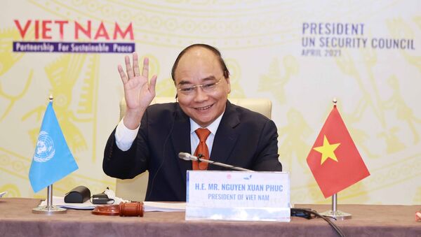 Chủ tịch nước Nguyễn Xuân Phúc chủ trì Phiên thảo luận mở Cấp cao của Hội đồng Bảo an LHQ - Sputnik Việt Nam