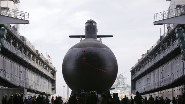 Lễ hạ thủy tàu ngầm diesel-điện Kronstadt thuộc Dự án 677 Lada. - Sputnik Việt Nam