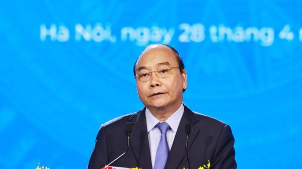 Chủ tịch nước Nguyễn Xuân Phúc phát biểu tại Lễ kỷ niệm. - Sputnik Việt Nam