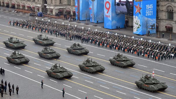 Cuộc diễu binh kỷ niệm 76 năm Chiến thắng trong Chiến tranh Vệ quốc Vĩ đại ở Moskva - Sputnik Việt Nam