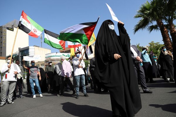 Những người ủng hộ Palestine biểu tình ở Iran - Sputnik Việt Nam