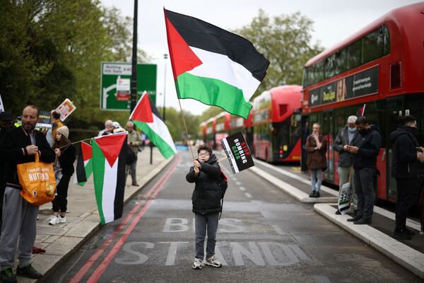 Biểu tình của những người ủng hộ Palestine ở London - Sputnik Việt Nam