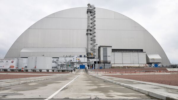 Sarcophagus trong khu vực loại trừ của nhà máy điện hạt nhân Chernobyl - Sputnik Việt Nam