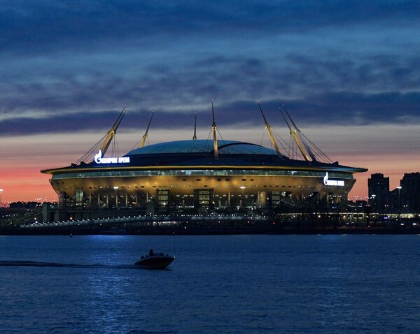 Sân vận động Gazprom-Arena ở St. Petersburg. 7 trận đấu sẽ diễn ra tại đây:  Bỉ - Nga (12/6), Ba Lan - Slovakia (14/6), Phần Lan - Nga (16/6), Thụy Điển - Slovakia (18/6), Phần Lan - Bỉ (21/6), Thụy Điển - Ba Lan (23/6), vòng 1/4 (2/7). - Sputnik Việt Nam