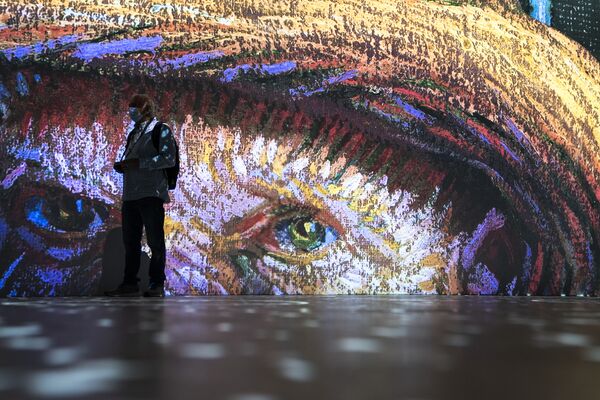 Khách tham quan triển lãm Nhập vai vào tranh Van Gogh ở New York, Mỹ - Sputnik Việt Nam