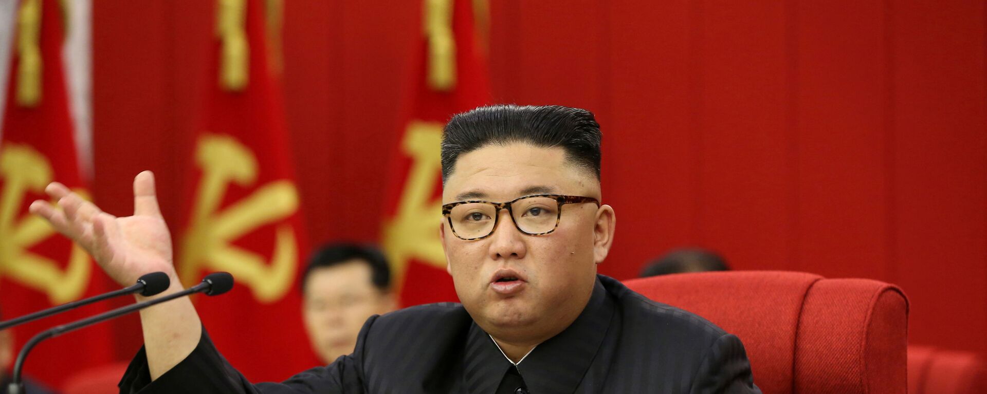 Người đứng đầu CHDCND Triều Tiên Kim Jong-un khai mạc Hội nghị toàn thể lần thứ 3 Ban Chấp hành Trung ương Đảng Công nhân Triều Tiên lần thứ 8 - Sputnik Việt Nam, 1920, 28.06.2021