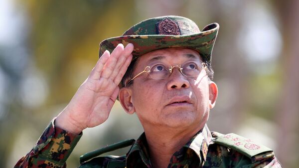 Người đứng đầu chính phủ quân sự Myanmar Min Aung Hlaing. - Sputnik Việt Nam