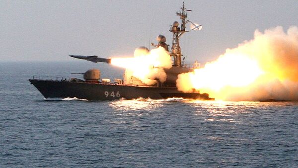 Phóng tên lửa chống hạm siêu thanh từ tàu tên lửa. - Sputnik Việt Nam
