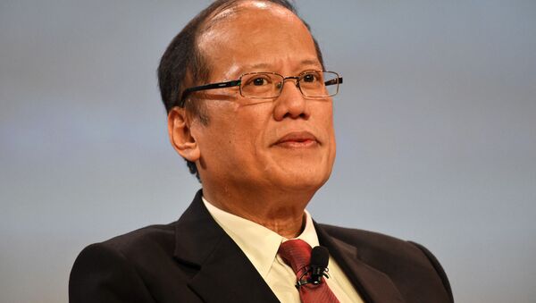 Cựu Tổng thống Philippines Benigno Aquino tham dự hội nghị ở Singapore, 2016 - Sputnik Việt Nam