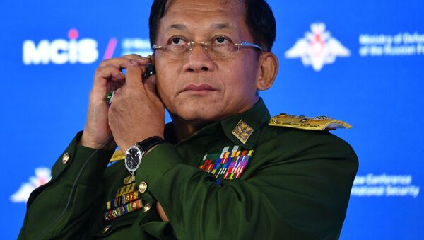 Lãnh đạo quân đội Myanmar, Chủ tịch Hội đồng Hành chính Nhà nước kiêm Tổng Tư lệnh Các lực lượng Vũ trang, Thượng tướng Min Aung Hline - Sputnik Việt Nam