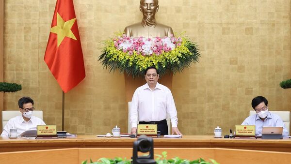 Thủ tướng Phạm Minh Chính chủ trì phiên họp Chính phủ thường kỳ tháng 6/2021 - Sputnik Việt Nam