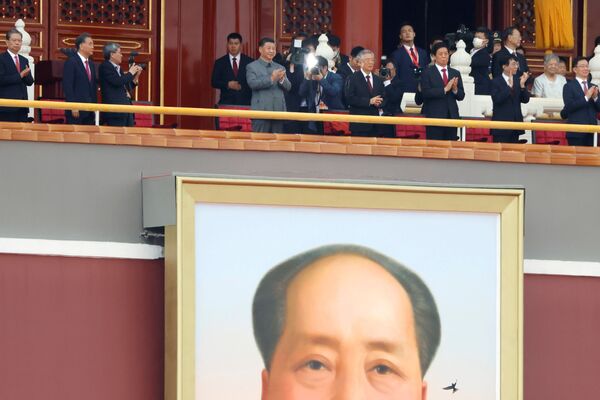Chủ tịch nước Cộng hòa Nhân dân Trung Hoa Tập Cận Bình tại lễ kỷ niệm 100 năm thành lập Đảng Cộng sản Trung Quốc ở Bắc Kinh - Sputnik Việt Nam