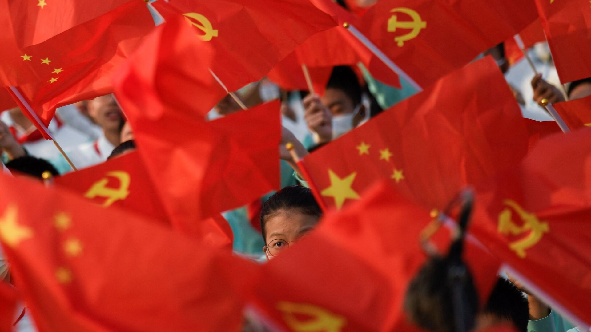 Những người tham dự lễ kỷ niệm 100 năm thành lập Đảng Cộng sản Trung Quốc ở Bắc Kinh - Sputnik Việt Nam, 1920, 23.03.2022