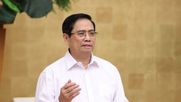 Thủ tướng Phạm Minh Chính phát biểu kết luận cuộc họp - Sputnik Việt Nam