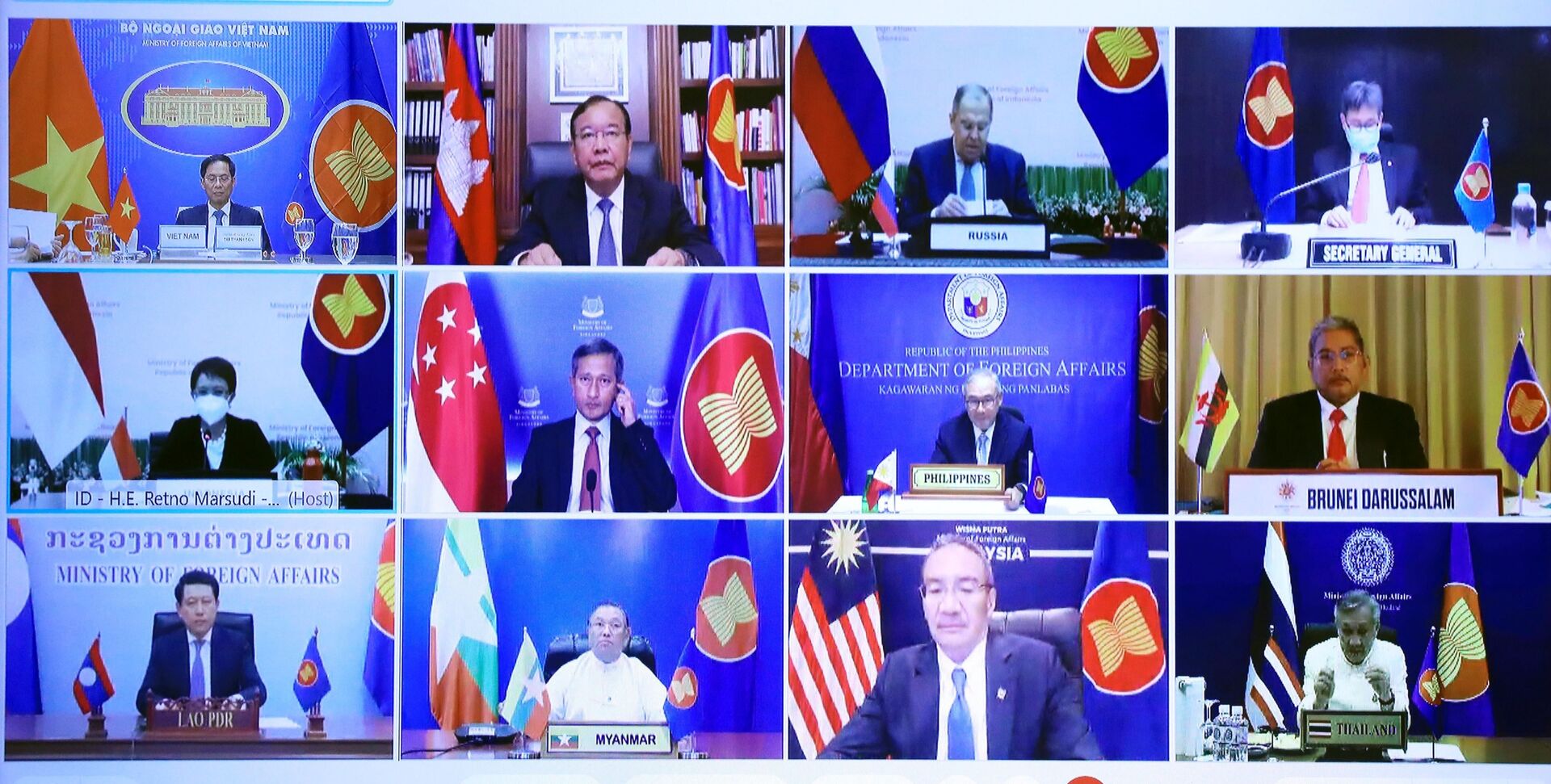 Hội nghị đặc biệt Bộ trưởng Ngoại giao ASEAN – Nga, Indonesia và Nga đồng chủ trì - Sputnik Việt Nam, 1920, 07.07.2021
