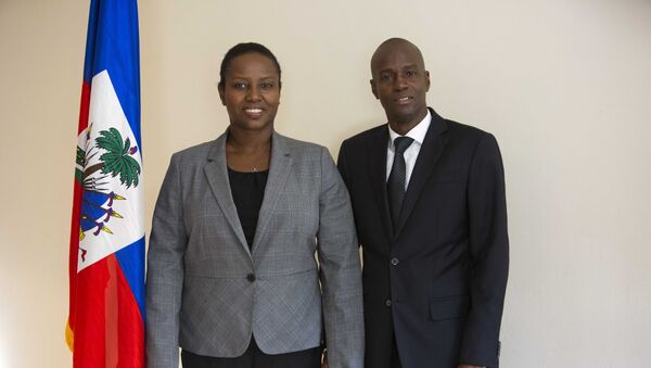 Tổng thống Haiti Jovenel Moise với phu nhân Martine - Sputnik Việt Nam