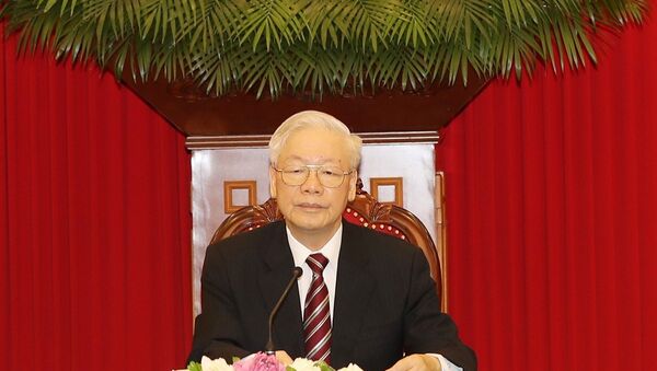 Tổng Bí thư Nguyễn Phú Trọng điện đàm với Tổng thống Hàn Quốc Moon Jae-in. - Sputnik Việt Nam