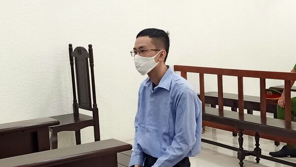 Bị cáo Trần Hoàng Minh tại phiên tòa.  - Sputnik Việt Nam