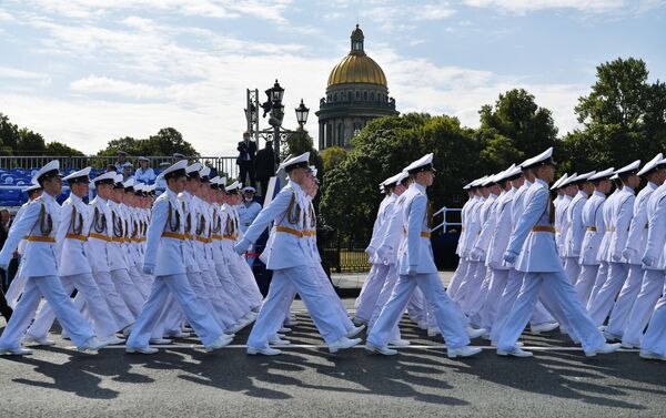 Lễ duyệt binh kỷ niệm Ngày Hải quân Liên bang Nga - Sputnik Việt Nam