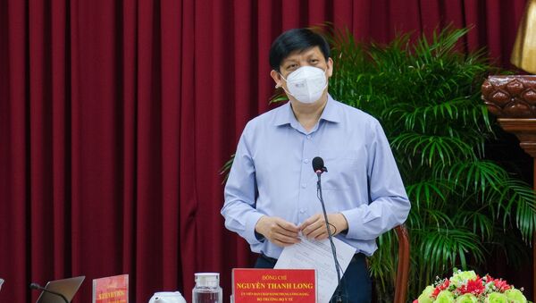 Bộ trưởng Bộ Y tế Nguyễn Thanh Long phát biểu tại buổi làm việc - Sputnik Việt Nam