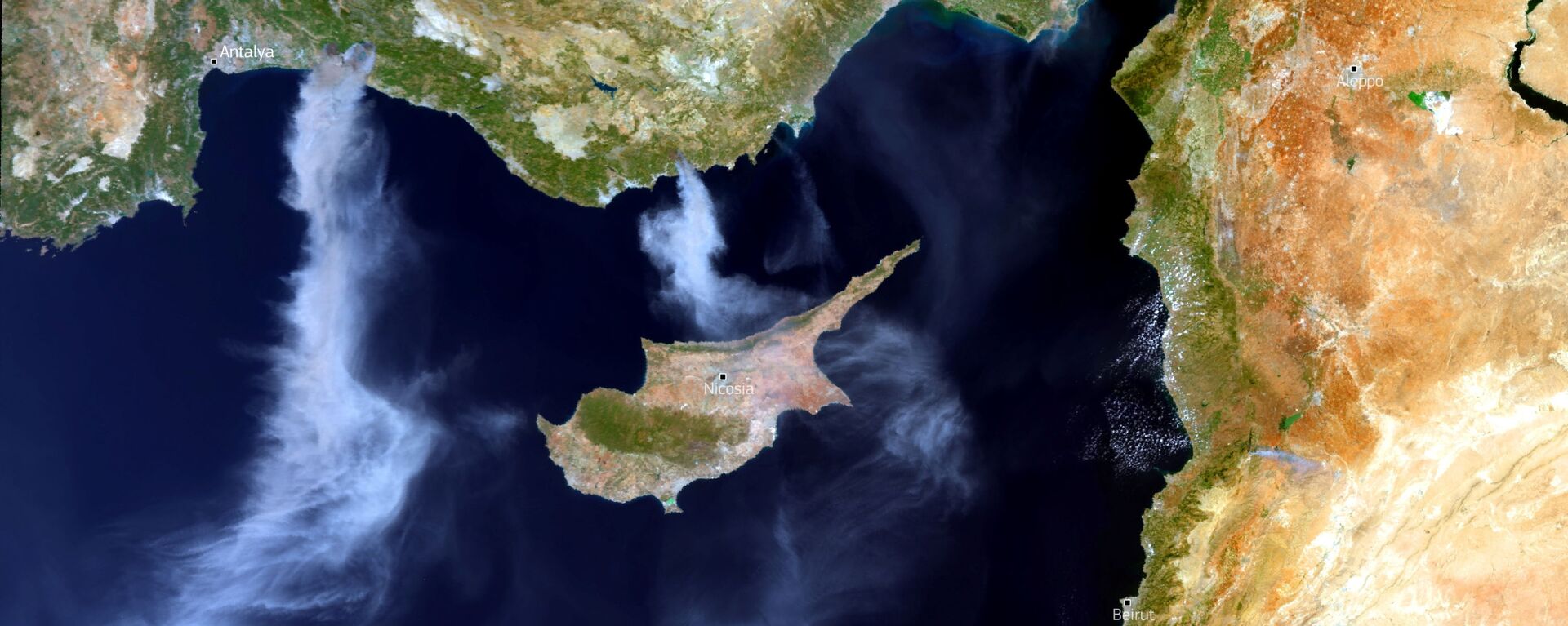 Hình ảnh vệ tinh về cháy rừng ở Thổ Nhĩ Kỳ - Sputnik Việt Nam, 1920, 02.08.2021