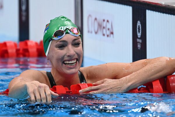 Tatjana Schoenmaker (Nam Phi) trong cuộc thi bơi tại Thế vận hội mùa hè XXXII ở Tokyo - Sputnik Việt Nam