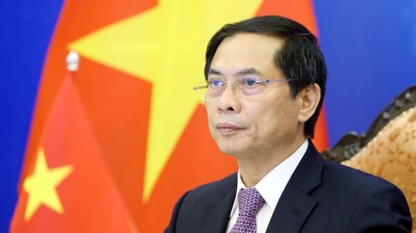 Bộ trưởng Bộ Ngoại giao Bùi Thanh Sơn dự Hội nghị Hợp tác Mekong - Nhật Bản lần thứ 14 theo hình thức trực tuyến.  - Sputnik Việt Nam